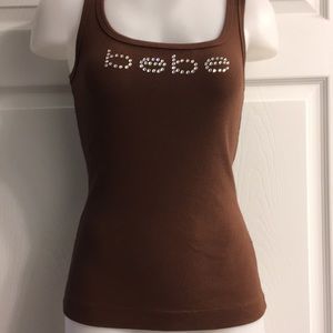 Sparkly ‘bebe’ tank top